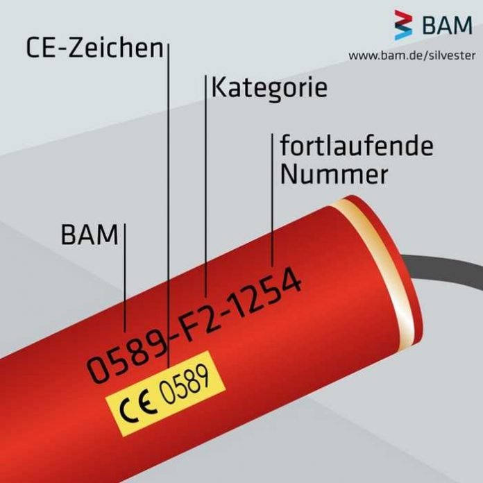 Verwenden Sie nur frei verkäufliche Pyrotechnik mit BAM-Kennzeichnung (Bundesanstalt für Materialforschung und -prüfung). Die Prüfnummer der BAM ist die 0589. (Bild: BAM)