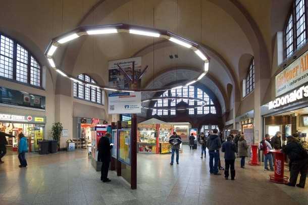 Symbolbild, Gießen, Bahnhofshalle © Bundespolizei Gießen