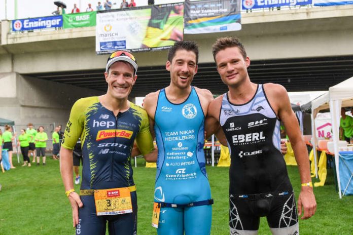 v.l.: Sebastian Kienle, Maximilian Saßerath und Julian Ehrhardt (Foto: PIX-Sportfotos)