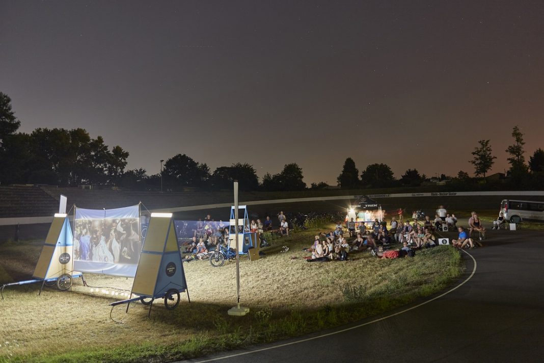 VRN Mobile Cinema Radrennbahn 2018: Foto: Stadt Mannheim Tröster