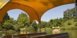 Gondolettas im Luisenpark (Foto: Stadtpark Mannheim gGmbH)