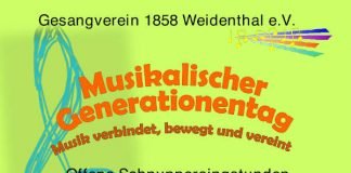 Plakat Musikalischer Generationentag