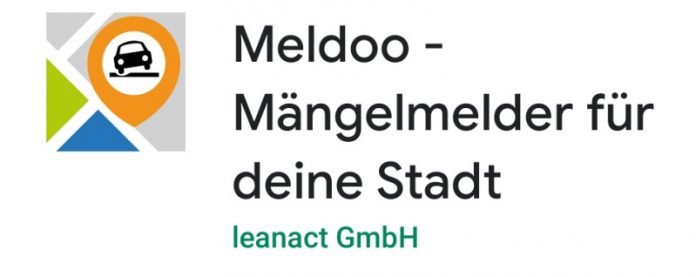 App „Meldoo - Mängelmelder für Deine Stadt“ (Quelle: leanact GmbH)