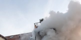 Gebäudebrand in Edenkoben (Foto: Presseteam Feuerwehr Verbandsgemeinde Edenkoben)