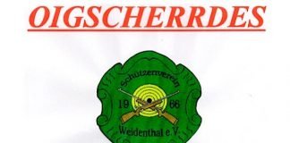 Oischerre am 11. Januar beim Schützenverein Weidenthal