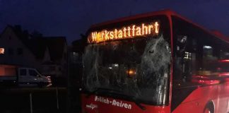 Verunfallter Bus