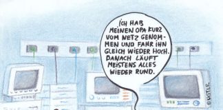 Rückblende 2019 (Karikatur: Petra Kaster)