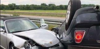 Drei Fahrzeuge waren insgesamt am Unfall beteiligt (Foto: Polizei RLP)