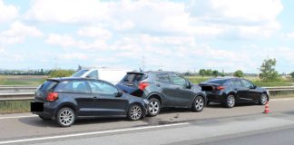 Verkehrsunfall auf der BAB 61 (Foto: Polizei RLP)