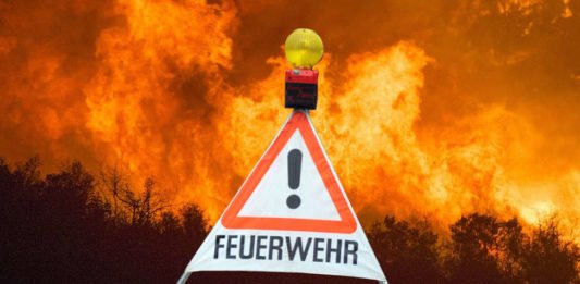 Symbolbild Feuerwehr Waldbrand