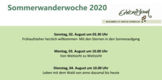 Infos zur Sommerwanderwoche