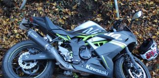 Verunfalltes Motorrad (Foto: Polizei RLP)