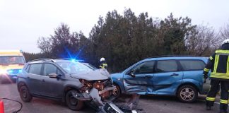 Verkehrsunfall auf der L 532 (Foto: Feuerwehr Neustadt)