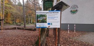 Schild am Naturfreundehaus (Foto: Kreisverwaltung Germersheim)