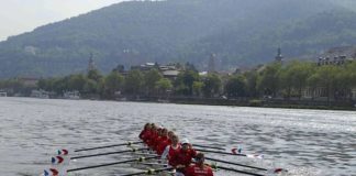 Ein Ruderachter des HRK auf dem Neckar in Heidelberg. (Foto: Hannes Blank)