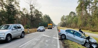 Verkehrsunfall auf der L 530 (Foto: Polizei RLP)