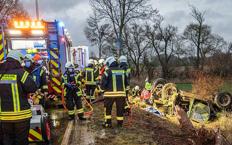 Unfall auf der B 47 (Foto: Helmut Dell)