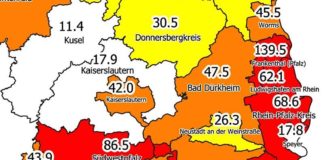 7-Tage-Inzidenz am 12.03.2021 (Quelle: MdI)