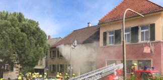 Feuerwehr der VG Deidesheim im Einsatz (Foto: Polizei RLP)