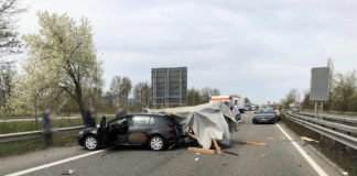 Verkehrsunfall auf der BAB 65 (Foto: Polizei RLP)