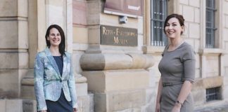 Die beiden neuen Direktorinnen: Dr. Viola Skiba (links) und Dr. Sarah Nelly Friedland (rechts) (Quelle: rem, Foto: Maria Schumann)