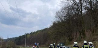 Verkehrsunfall bei Speyerbrunn (Foto: Presseteam der Feuerwehr VG Lambrecht)