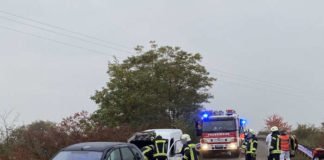 Verkehrsunfall in der Westrandstraße (Foto: Polizei RLP)