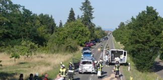 Verkehrsunfall auf der L 532 (Foto: Feuerwehr Neustadt)