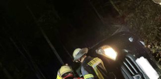 Einsatz von Feuerwehr und Rettungsdienst (Foto: Feuerwehr VG Lambrecht)