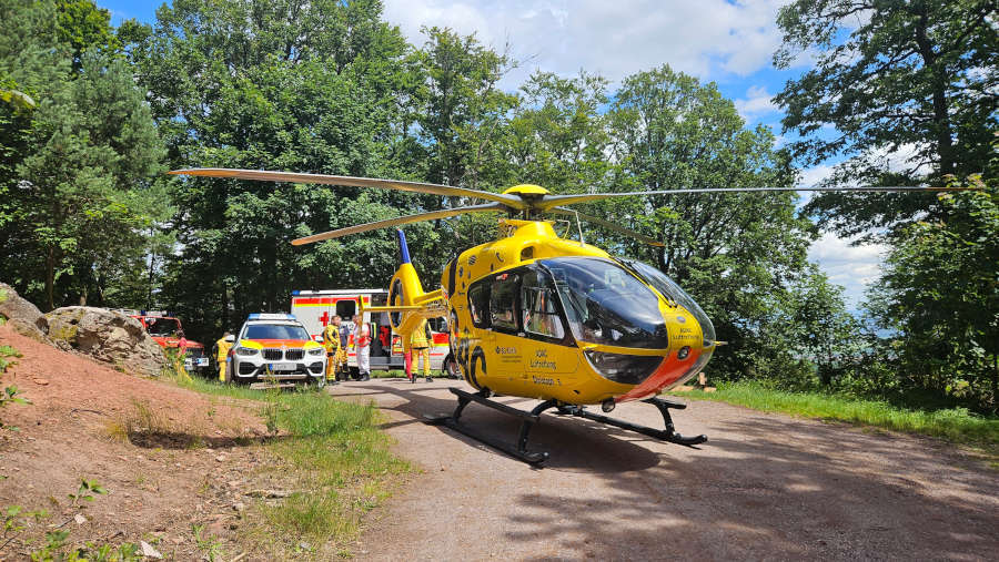 Einsatz Christoph 5 (Foto: Feuerwehr Neustadt)